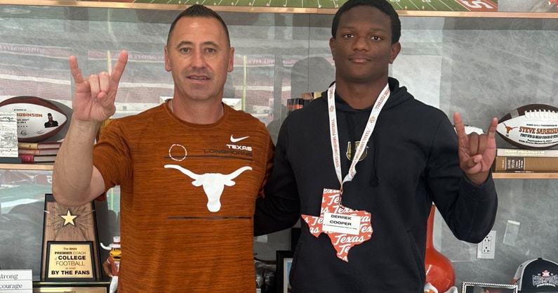 Derrek Cooper with Steve Sarkisian